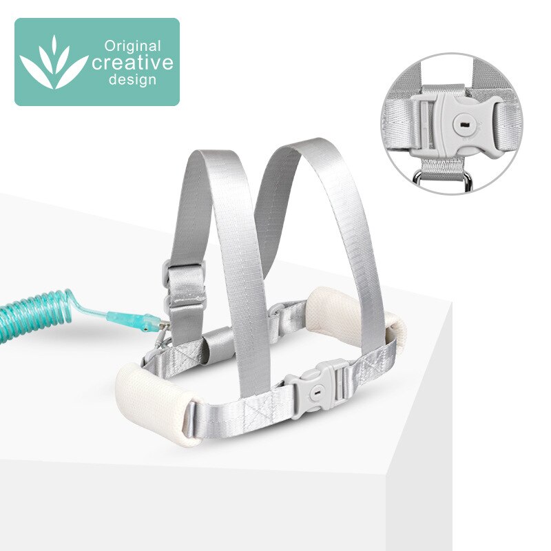 Selar koppel babysäker rollator med axelbälte axelrem anti-aliasing rem: Vit
