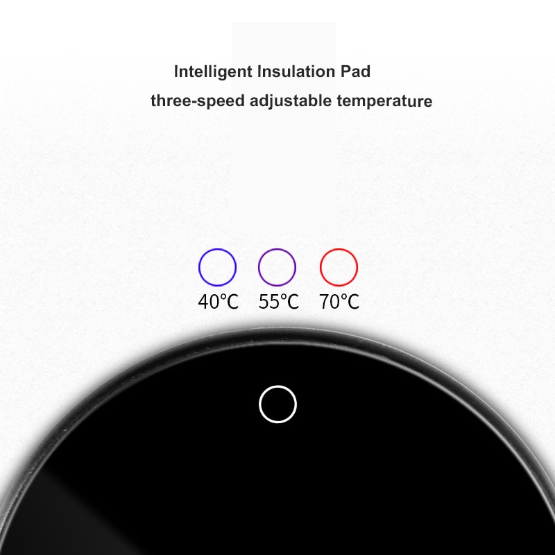 Casa 220V Copa calienta posavasos para tazas calentador eléctrico termostato estera de la taza de taza para café o leche