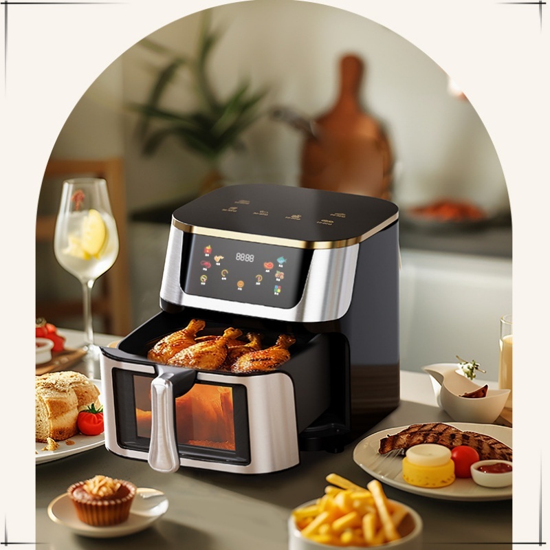 Domowa wielofunkcyjna, automatyczna, widoczna frytkownica parowa o dużej pojemności i dużej mocy