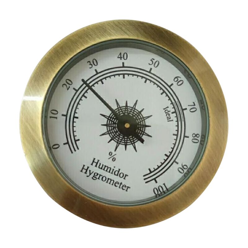 Round Analog Hygrometer for Cigar Humidor Guitar Cabinets 50mm Diameter: c