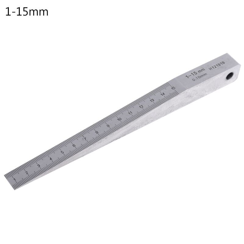 1-15Mm 0.5-10Mm 0.4-6Mm Wig Voelermaat Crack Vlakheid Layout Insert Wedge gauge Lassen Taper Meting: 1-15mm