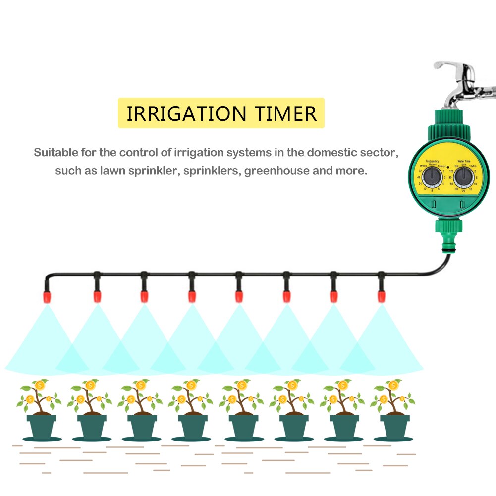 Garden Irrigation System Timer Controller Programmable Ball Valve Automatic Sprinkler Watering Tools for G3 / 4 Thread Faucet