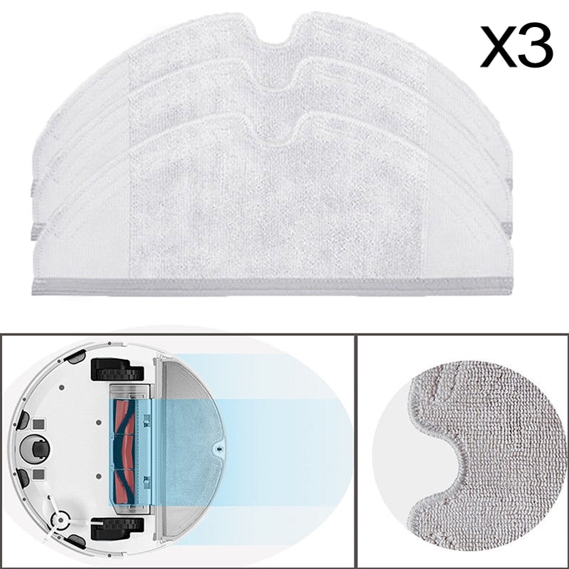 Vacuum Rag 3PC Dry Wet Rag Mop Clean Cloth For Roborock S50 X... – Grandado