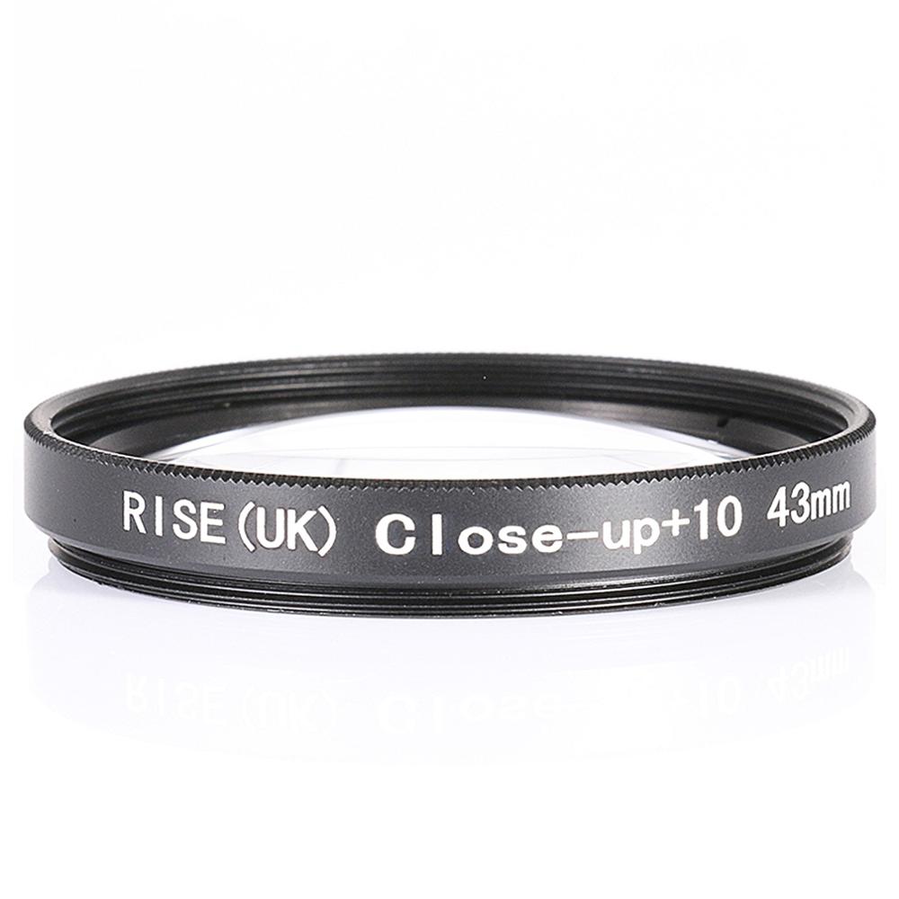 Rise (Uk) 43 Mm Close-Up + 10 Macro Lens Filter Voor Nikon Canon Slr Dslr Camera