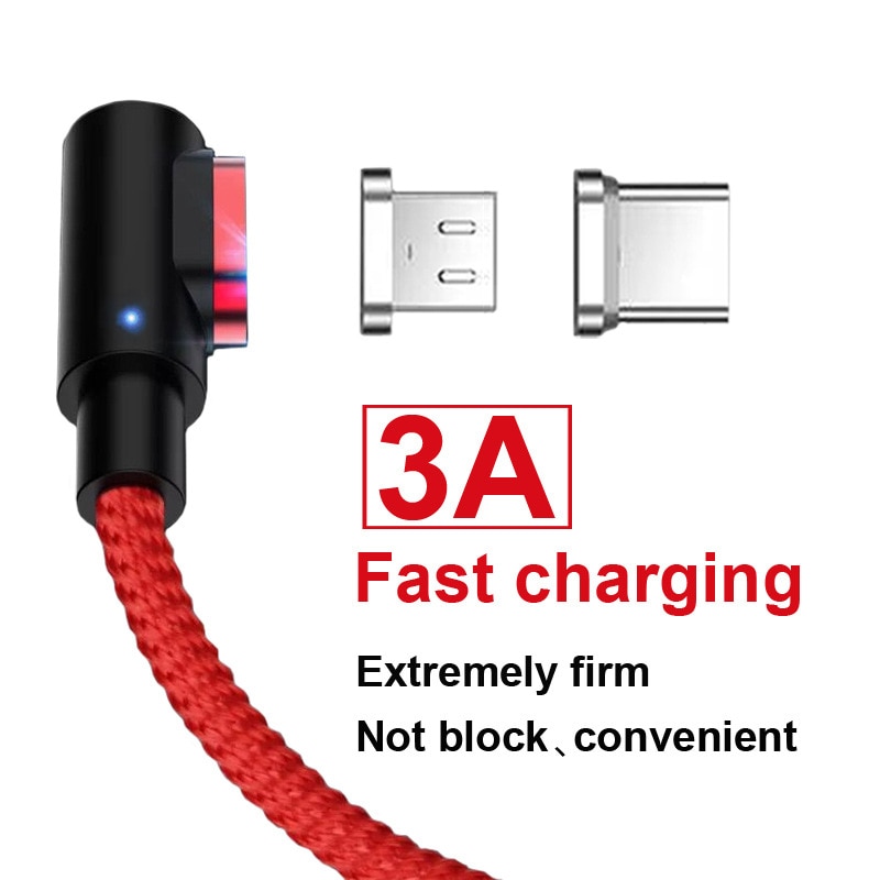 INIU 2m câble magnétique Micro USB Type C chargeur pour téléphones Android Charge rapide aimant Charge fil cordon pour iPhone11 Pro XS Max