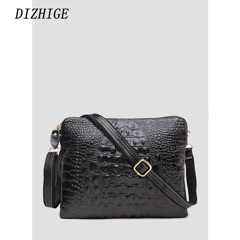 Genuine PU Women Clutch Vintage Crocodile Pattern Shoulder Bags Evening PartyCross-body bag with one shoulde Messenger Bags