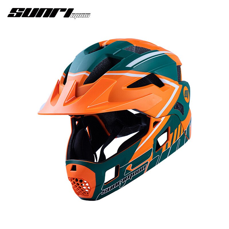 Sunrimoon Full Face bicycle Helmet Kids Detachable Helmet Cycling Outdoor Sports Safety Helmet for Children Skateboarding Roller