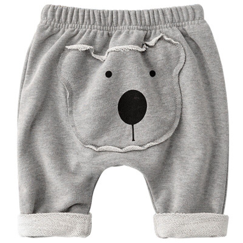 Peuter Baby Baby Jongen Meisje Harembroek Leuke Dier Leggings Bottom Cartoon Patroon Joggingbroek voor Lente Herfst 3 M- 24M: Dark Grey / 6m