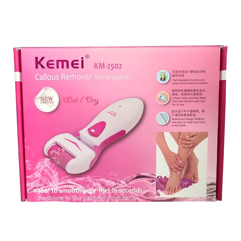 Máquina de pedicura, removedor de callos, dispositivo portátil de pedicura para talones, elimina la piel muerta 220-240V, herramientas de cuidado de pies 38D: red-with box