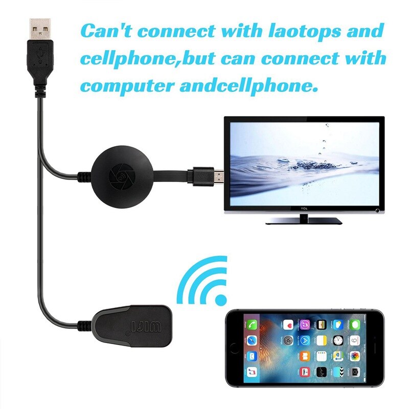 Wireless Display Dongle, wifi Draagbare Display Ontvanger Hoge 1080P Hdmi Miracast Dongle Voor Os Telefoon Pad/Android Smartphones