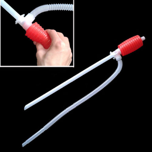 Car Truck Fuel Oil Gasoline Diesel Transfer Hand Pump Sucker Manual Siphon Suction Water Chemical Liquid