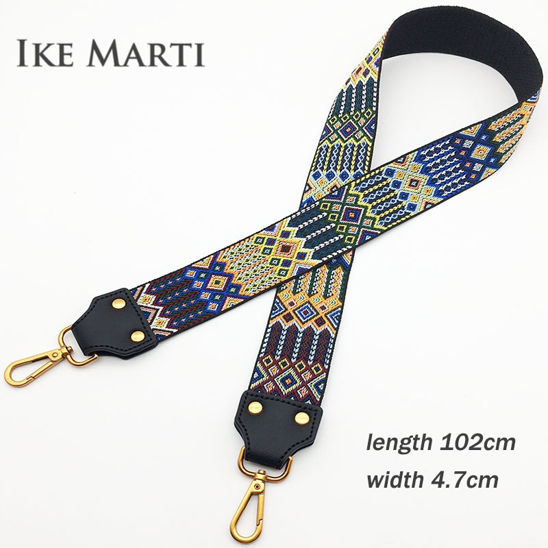 Embroidery Wide Shoulder Bag Strap for Bags Accessories Female Handbag Straps You Colorful Straps for Handbags Belt