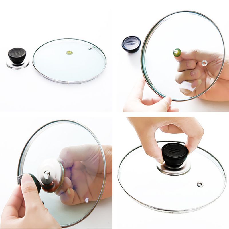 2PCS Universal Replacement Parts Cooker Kitchen Cookware Pan Pot Parts Handgrip Lid Knob Cap Cookware Parts