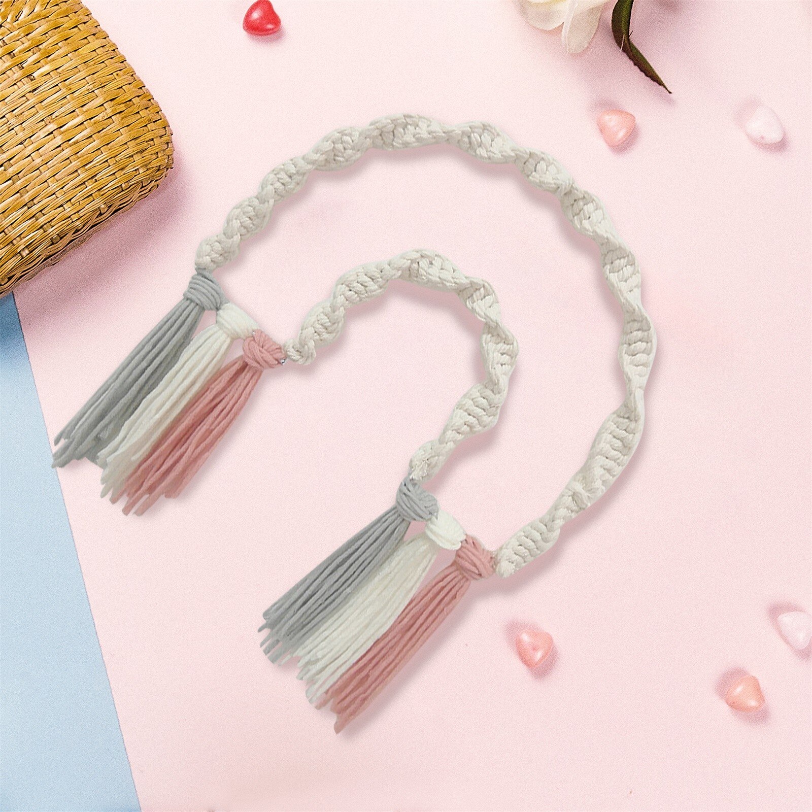 4 # Diy Touw Regenboog Muur Opknoping Decoratie Handgemaakte Geweven Regenboog Decoratie Nordic Ornament Babykamer Accessoires Woonkamer: A