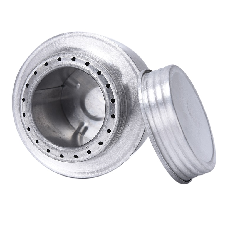 Estufa de Alcohol para exteriores, hornillo de aleación de aluminio, utensilios de cocina para acampar, soporte para estufa de pesca