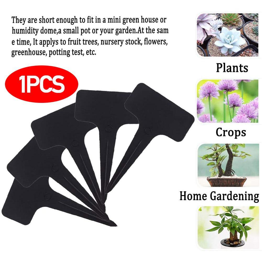 30/50/100Pcs T-Shape Plant Tags Plastic Waterproof Reusable Flower Seed Varieties Tagging Marker Labels Garden For Plants Sign