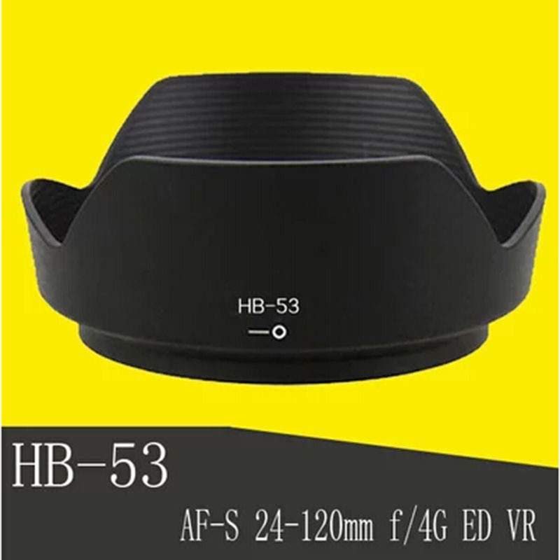 HB-53 HB53 77mm Bajonetvatting camera zonnekap voor Nikon AF-S Nikkor 24-120mm f/4G ED VR