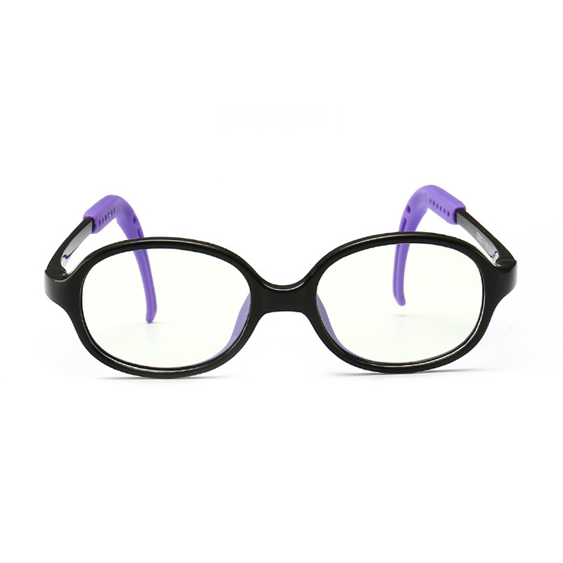 Iboode, nuevas gafas de protección contra luz azul para niños, espejo de cristal redondo de rayos lisos para niño y niña, armazón de gafas para ordenador, gafas ópticas claras, bonitas para niños