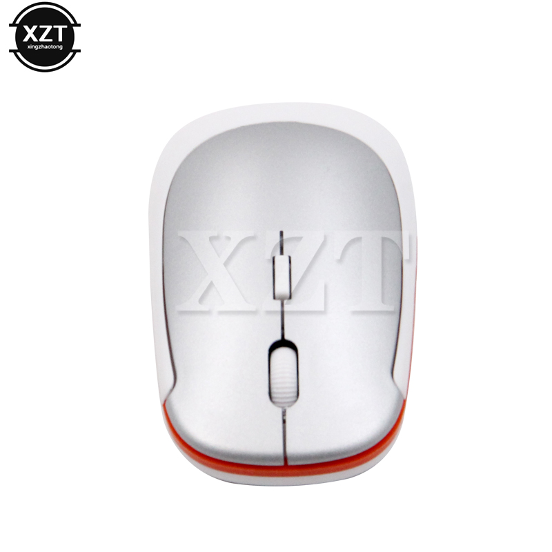 2.4G Wireless Mouse USB Receiver Ultra Slim Silent Mini Cordless Mouse for Laptop PC Optical Gaming Mouse: Silver