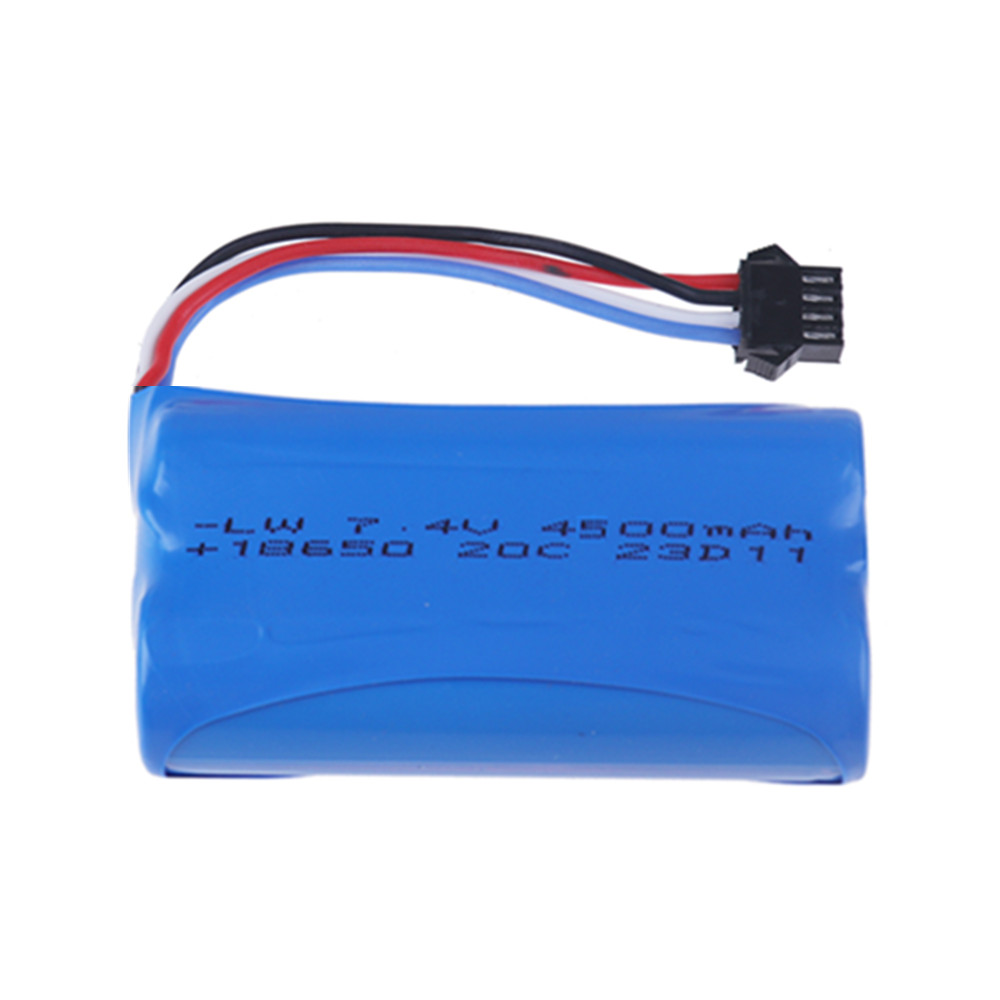 18650 7.4V 3500Mah/5000/6800mAh Li-ion battery SM4P plug/Charger for Udi007 Udi001 UDI002 UDI902 HJ806 960 961 RC racing boat: Lavender