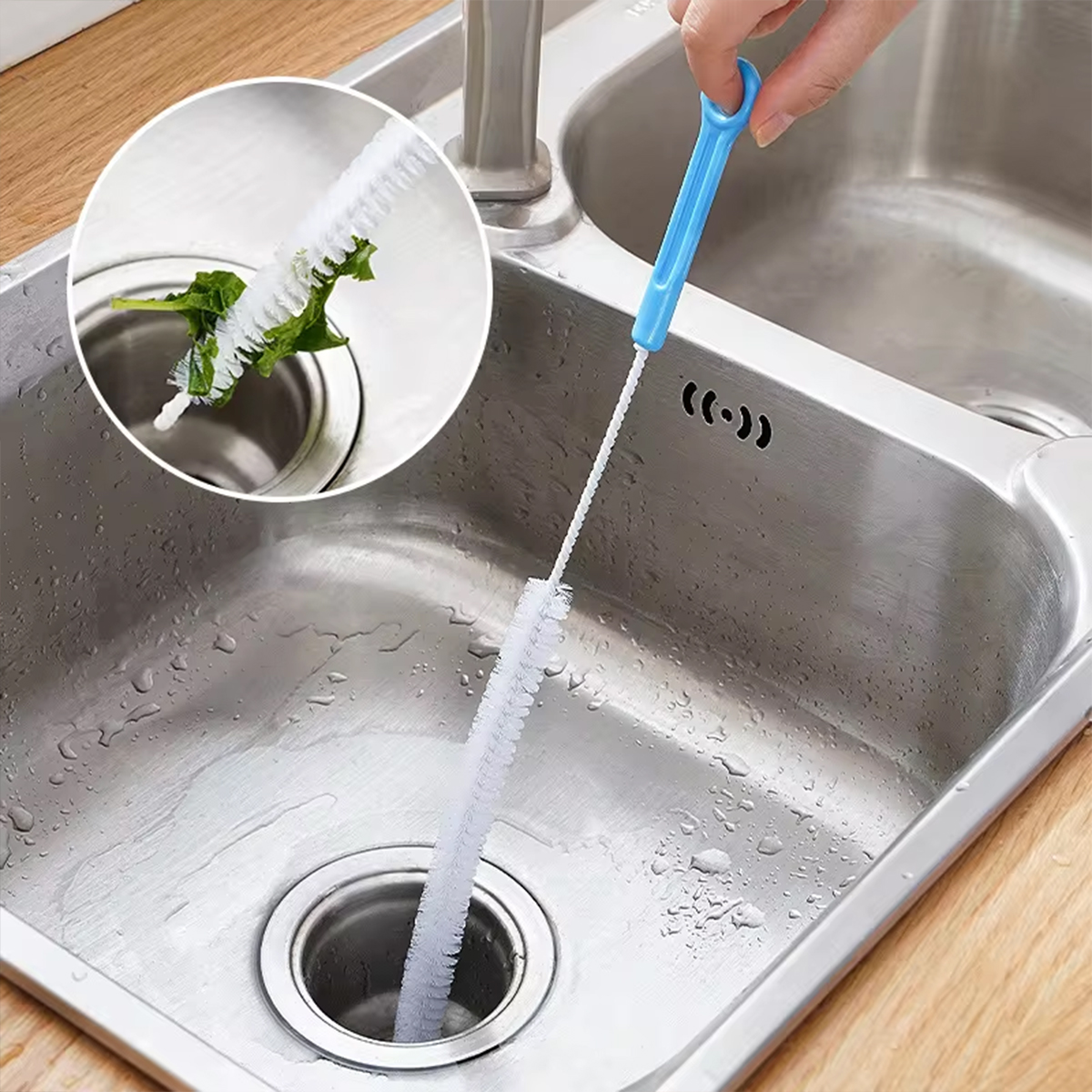 Multi functional bendable cleaning brush sewer cleaning brush unclogging sewer toilet cleaning hair sink cleaning brush cleaning