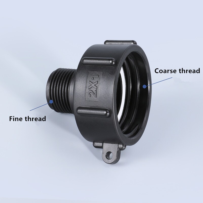 IBC Wassertank passend zu 60mm Grob gewinde zu 1 &quot;Fein Grob Minderer Stecker Neue Garten Schlauch Rohr Adapter 1Stck