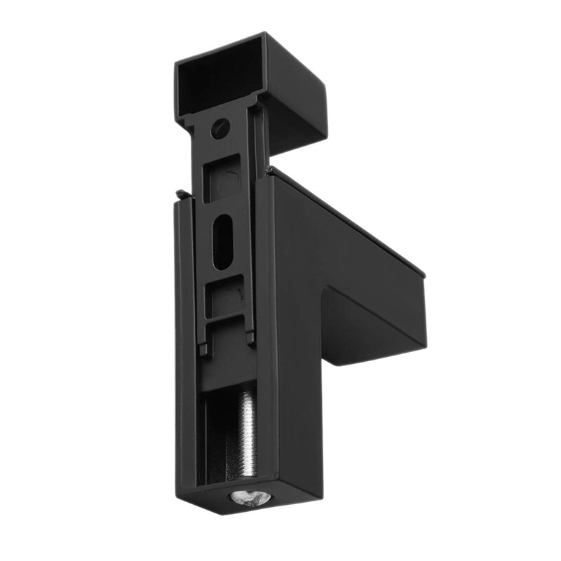 2 Pcs Adjustable Wood/Glass Shelf Bracket Wall Mount Heavy Duty Floating Brackets for 3-28mm Thick Shelves,Black