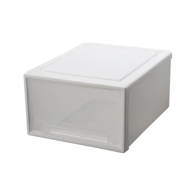 Große Kapazität Schublade Kleidung Lagerung Kasten Kunststoff Stapelbar Organizer transparent Schrank Decke Boxen Schrank Schrank Organizer: M / verrotten