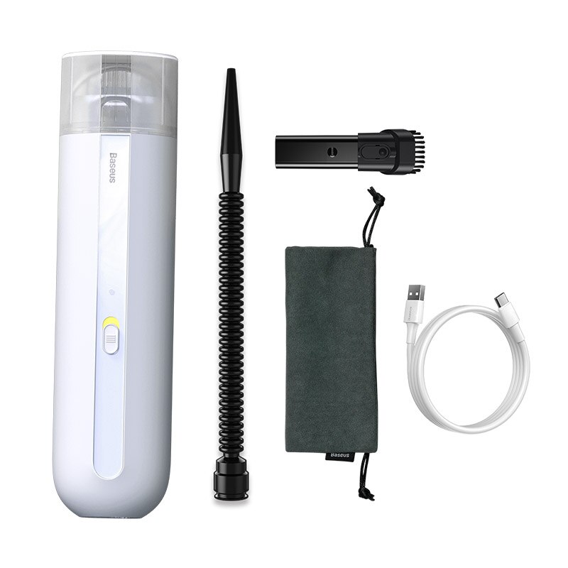 Baseus-Robot aspirador A2 Mini, inalámbrico, de mano, automático, 5000Pa, carga tipo C, para limpieza de hogar, coche y oficina: White