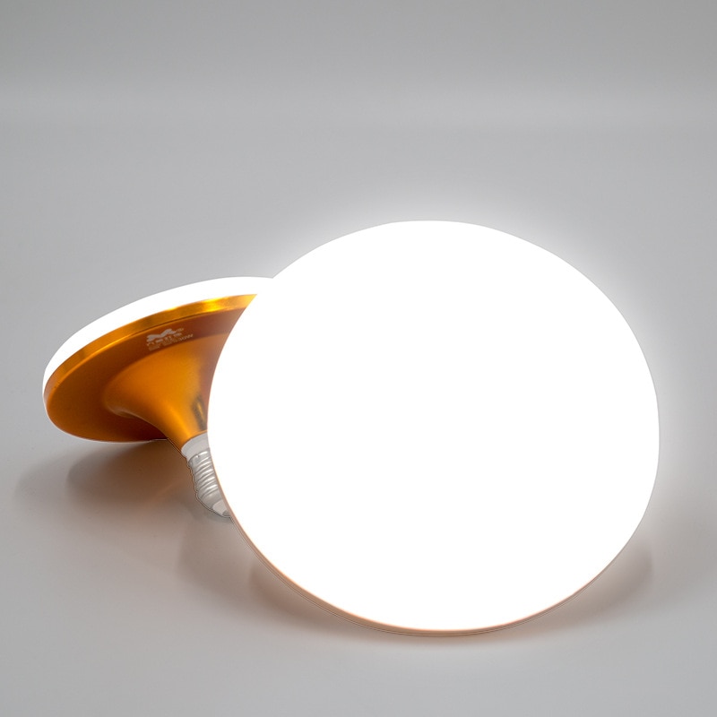 Lámpara LED de plástico con Triple protección UFO bombilla de rosca Edison E27, ahorro de energía, para el hogar