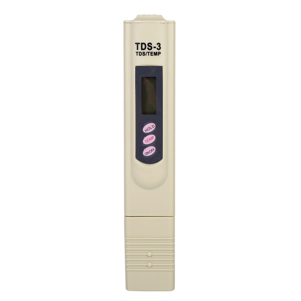 Digital TDS Meter LCD PH Meter Pen Aquarium Swimming Water Analysis Meter Water Purity Check 0-9999 ppm: Grey