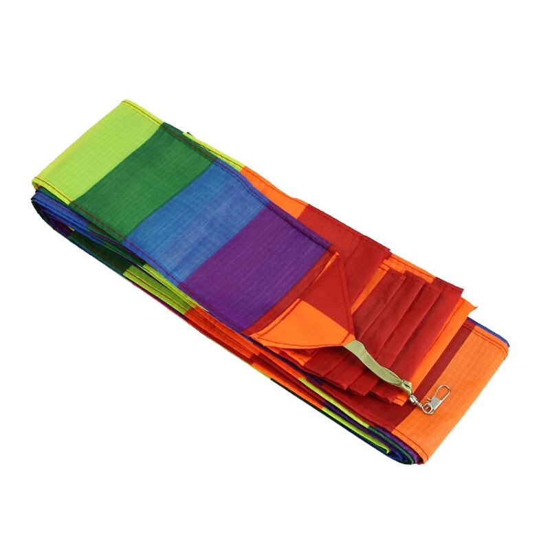 Super nylon stuntvlieger staart regenbooglijn vlieger accessoire kinderspeelgoed
