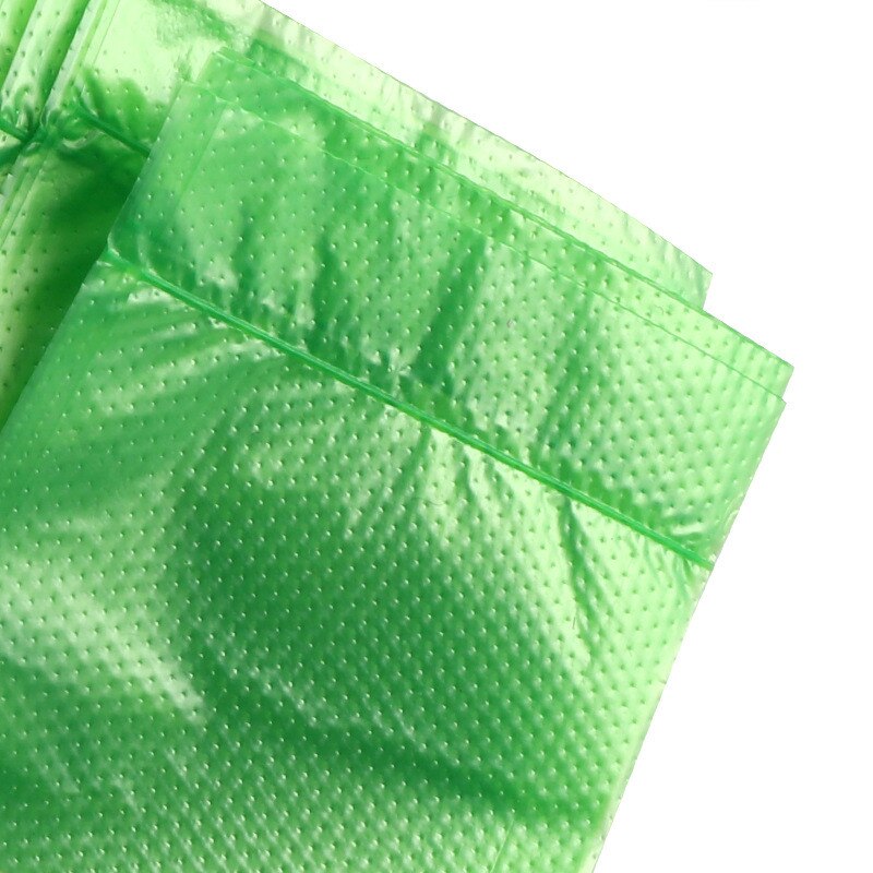 100pcs Green Plastic Bag Supermarket Grocery Shopping Disposable with Handle Vest Bag Kitchen Storage Clean Garbage Bag