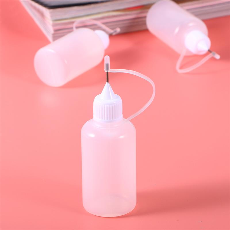 Lot De 2 Flacons Applicateurs Avec Pointe Aiguille 50 Ml | Pour Colle, Huile, Flux - Gradués, étanches - Loisirs Créatifs Et Bricolage - 4