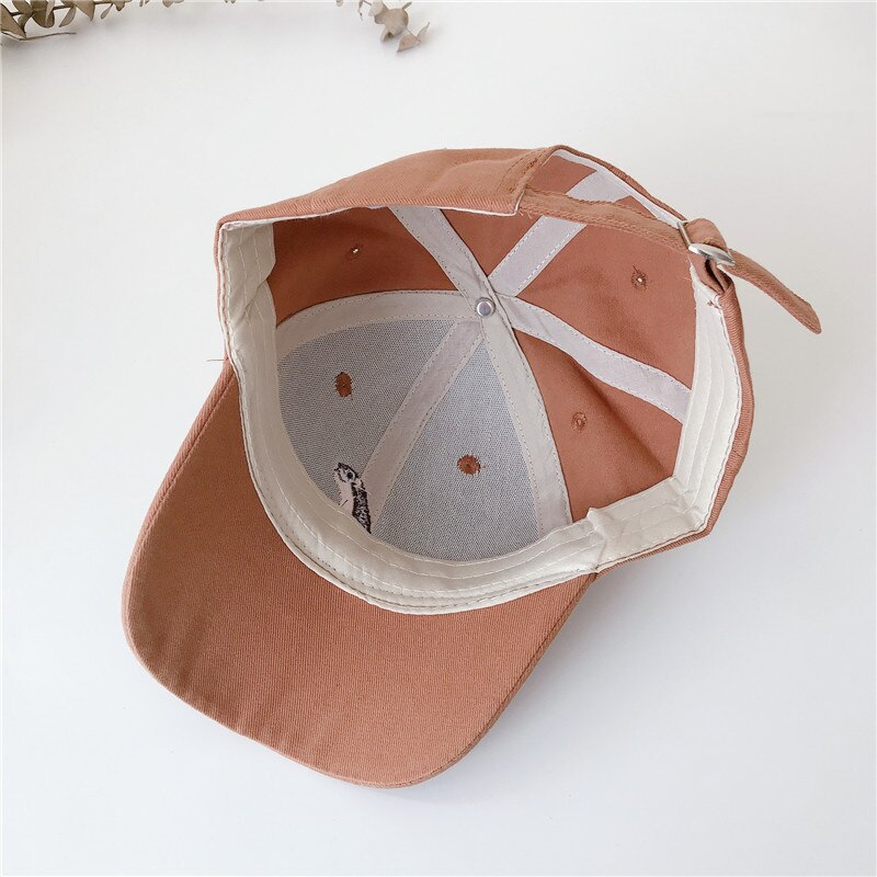 Casquette de Baseball pour bébé, coréenne, printemps été, extérieur, lettres brodées, Animal de dessin animé, chapeau pour enfant en bas âge, garçons et filles de 2-7 ans