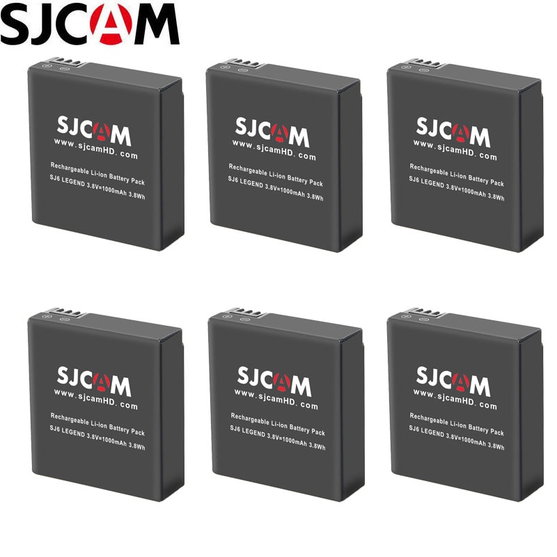 SJCAM SJ6 Legend Batterij 1000mAh Li-Ion Extra Optionele Oplaadbare Batterij voor Originele SJ6 Actioin Camera Accessoires