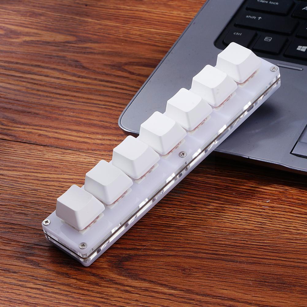 Programmable Mechanical Keyboard 7 Keys Macro Keyboard USB Keys Shortcut Macro Macropad Custom Keypad Programming B3C4