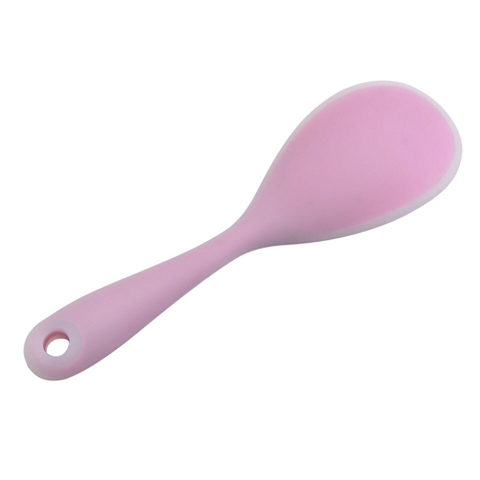 Cuchara de silicona ecológica para arroz, paleta, cuchara de servicio de comida para patatas y arroz, antiadherente, resistente al calor