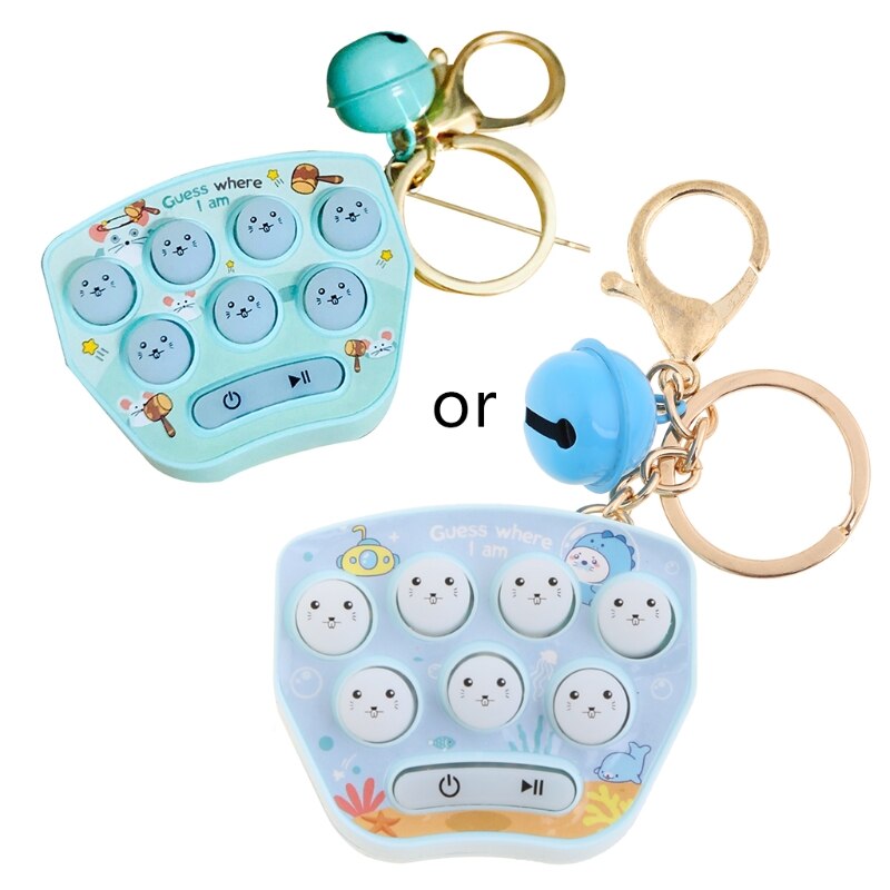 Mini Hamster Erinnerung-Spiel Spielzeug Keychain LED Elektronische Hamster Geschmack Spiel Maschine Zappeln freundlicher Erwachsene Spielzeug