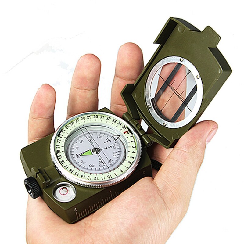 1pc Outdoor Multipurpose Compass Portable Compass Navigation for Camping Hiking Metal Luminous Outdoor Activities