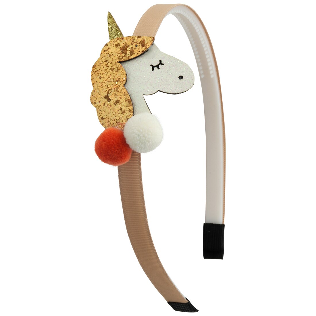Diadema de unicornio brillante XIMA, 1 pieza, diadema de plástico para niñas, accesorios para el cabello para niños, horquillas de unicornio para el cabello, suministros para fiestas: 8