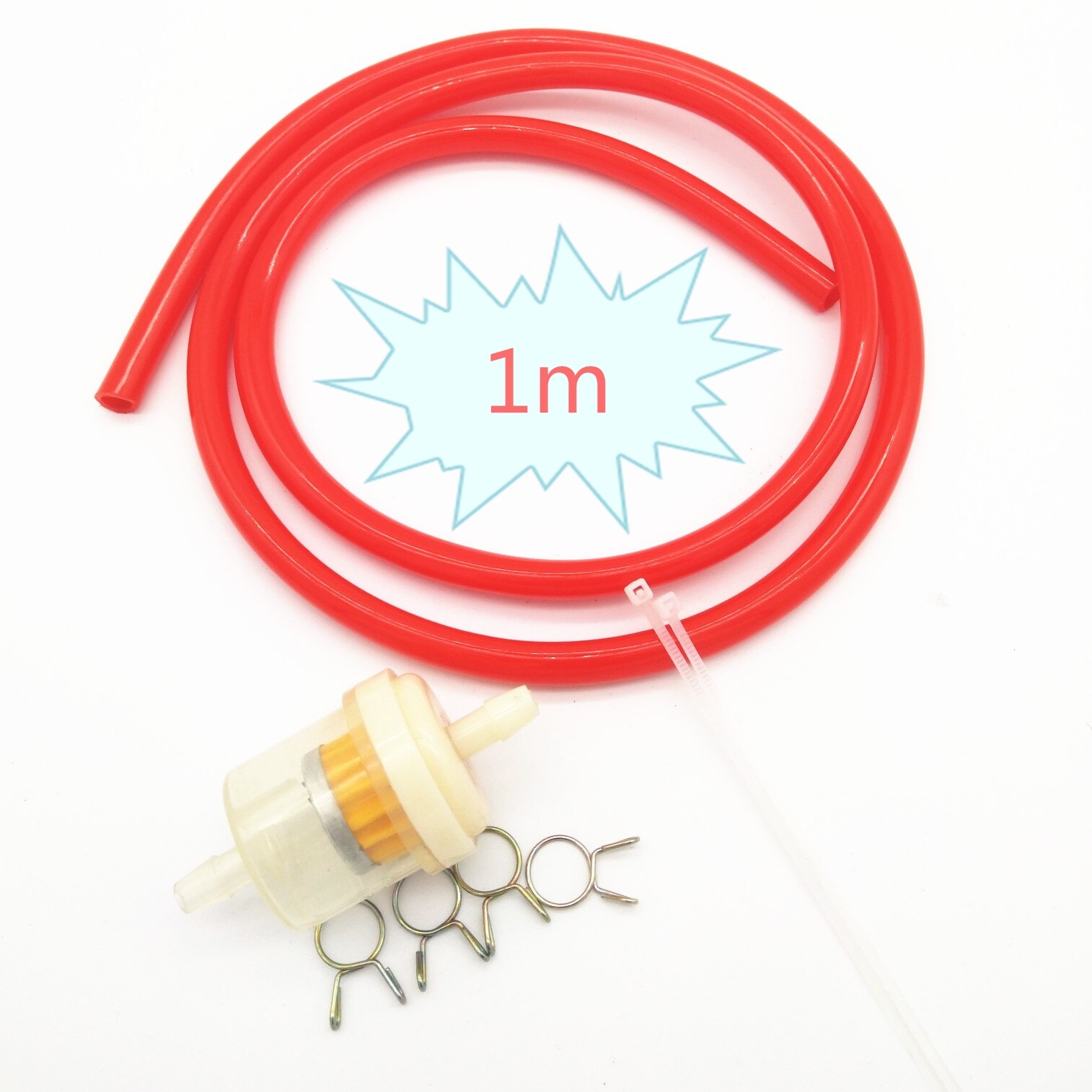 2 M Motorfiets Brandstof Slang Olie Buis Filter Pijpleiding Rubber voor DUCATI F4 1000 RR RC Rivale 800 TuRismo Veloce S GT MULTISTRADA: 1m red