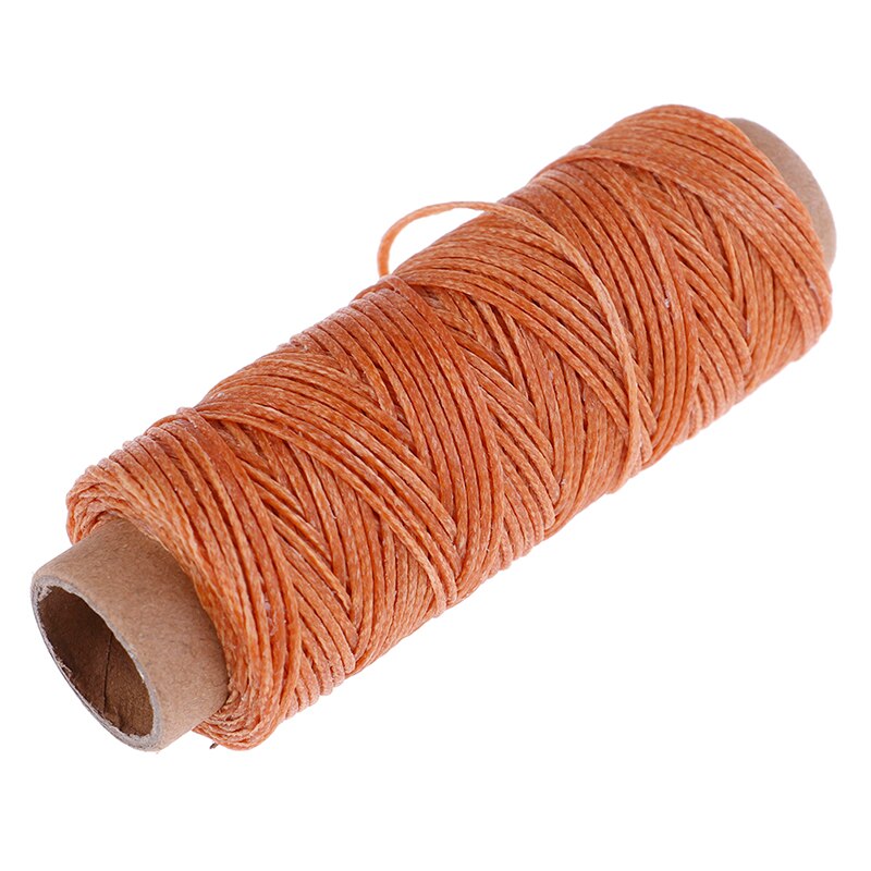 50m/rollo de hilo de coser encerado para zapatos de cuero utensilio de costura a mano utensilio para manualidades costura a mano para hilo para coser cuero DIY
