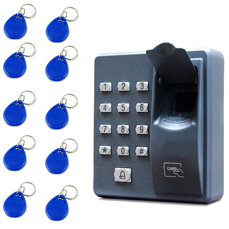 Sistema de Control de acceso con huella dactilar, tarjeta de identificación de usuario, contraseña de entrada, teclado, mini Control de acceso, lector de teclado, 500: AC 10 key