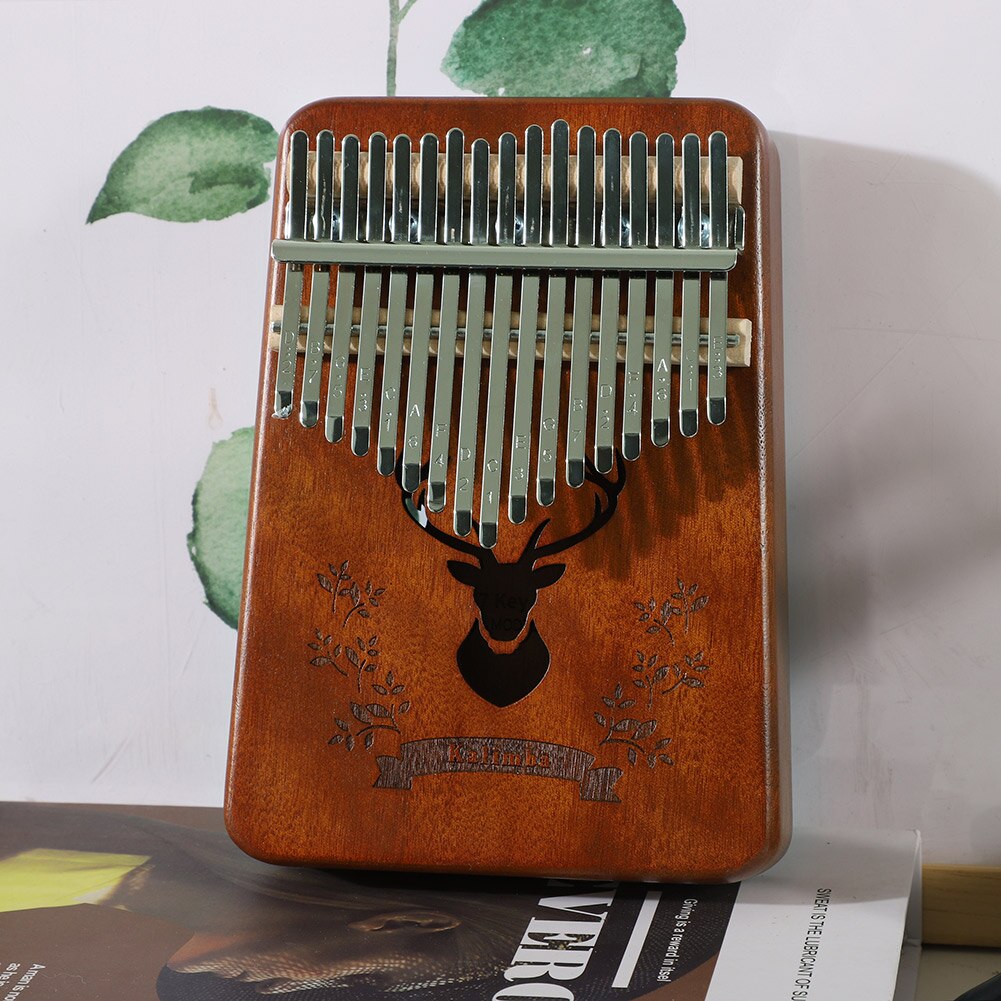 Kalimba 17 Keys Calimba Thumb Piano колимба Mbira Muspor Musical Instrument Mahogany Body With Accessory