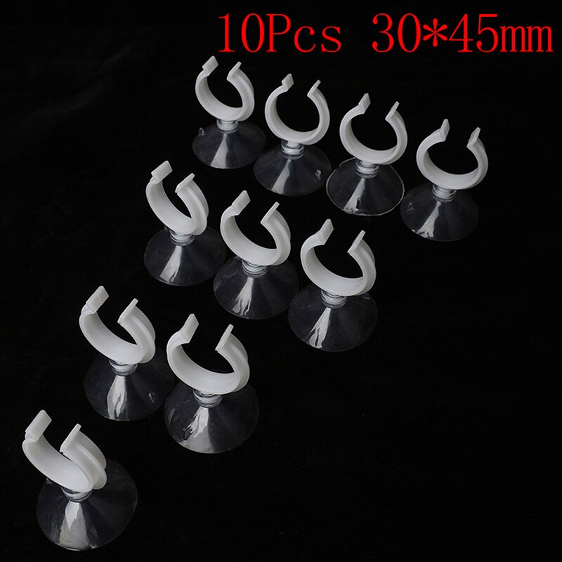 10Pcs Useful Aquarium Fish Tank Suction Cup Sucker Holders For Air Line Tube Hose Pump: 30X45mm