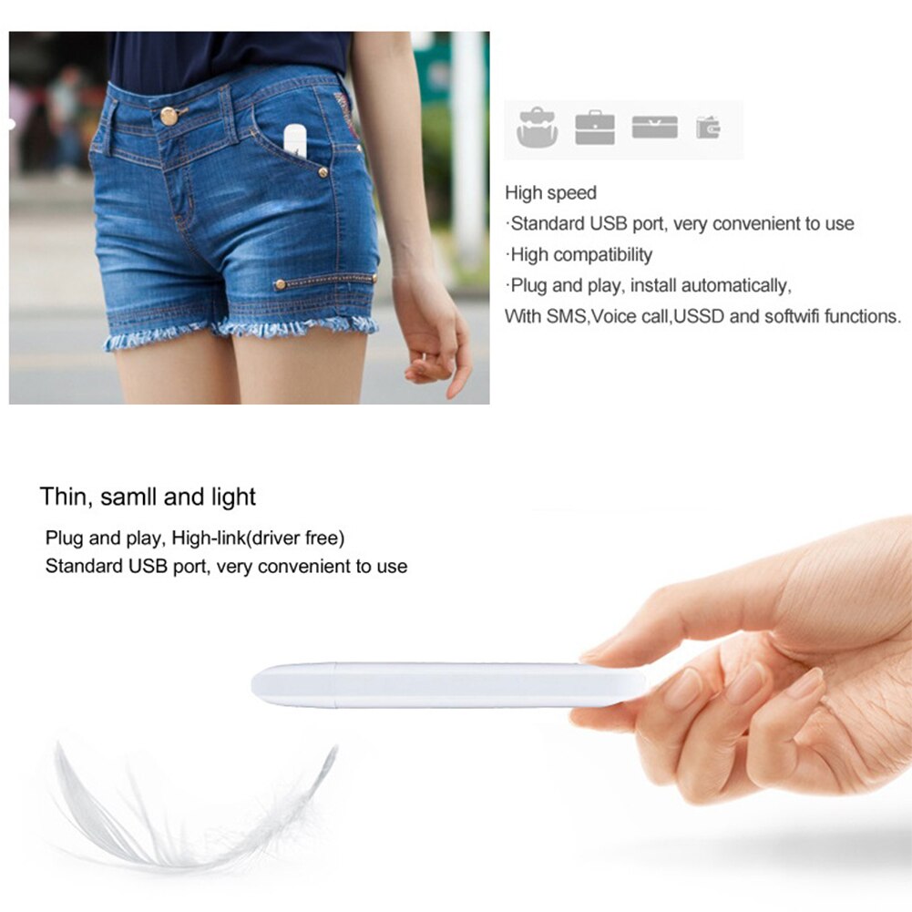 150Mbps 4G Wifi Dongle Mobile Network Cards Portable USB Modem Mini Pocket With Sim Slot Unlocked Hotspot Router For PC Laptop