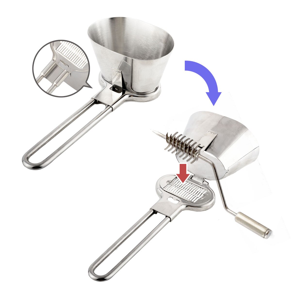Stainless Steel Coriander Chopper Herb Mincer Grinder For Parsley Multifunctional Vegetable Grater Cooking Utensil Kitchen Tool