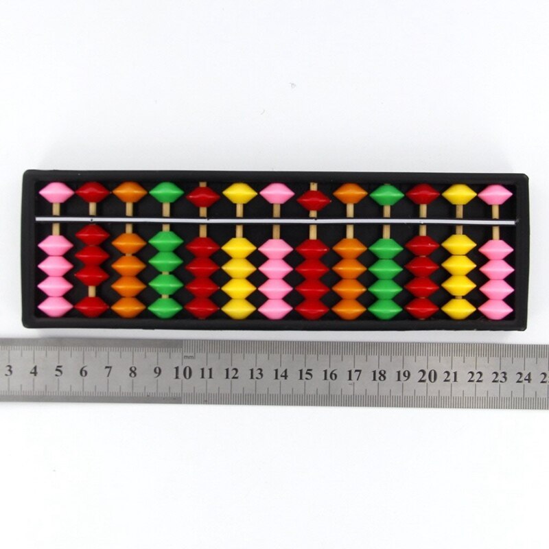 2X Portable Plastic Abacus Arithmetic Abacus Calculation Tool