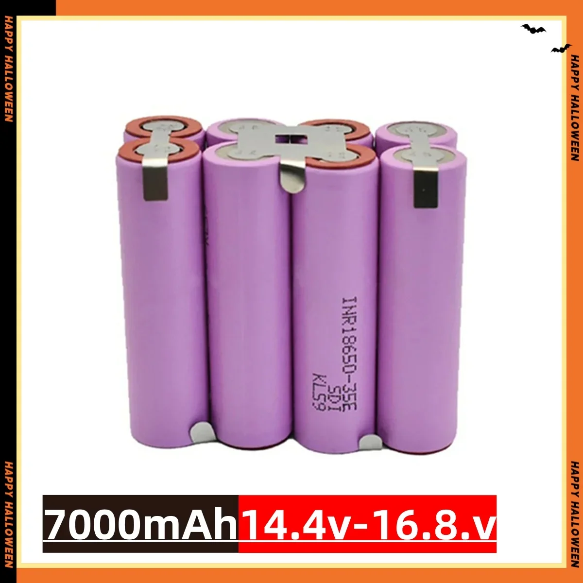 2S1P-6S2P 18650 35E 3500mAh 7000mAh 7.4V 12.6V 14.8V 18V 25.2V 29.6V pour Batteries de tournevis soudure 18650 batterie: Clair